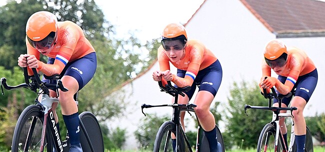 Oranje wint mixed relay bij junioren, België finisht op zure vierde plaats